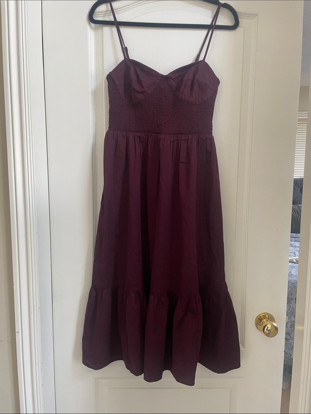 Burgundy Cotton Sundress by Gap, NEW